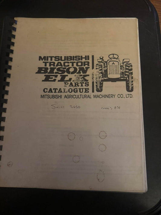 Mitsubishi _ Tractor Bison Elk _ Parts Catalogue