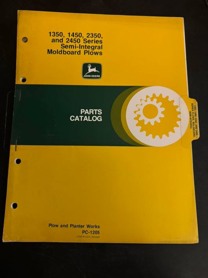 John Deere _ 1350, 1450, 2350 & 2450 Series Semi-Integral Moldboard Plows _ Parts Catalog PC-1205