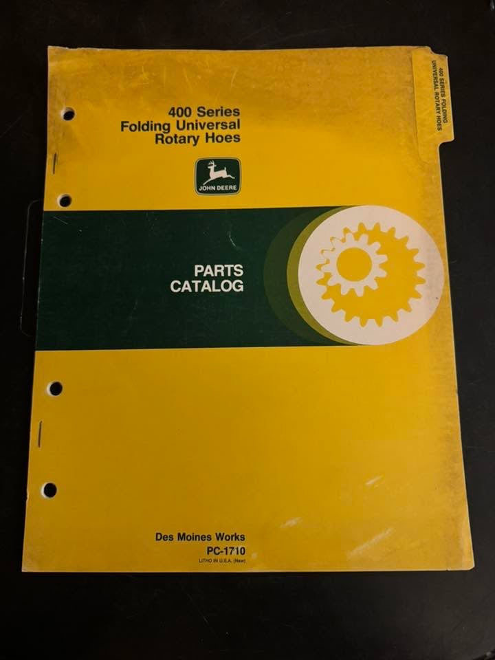 John Deere _ 400 Series Folding Universal Rotary Hoes _ Parts Catalog PC-1710