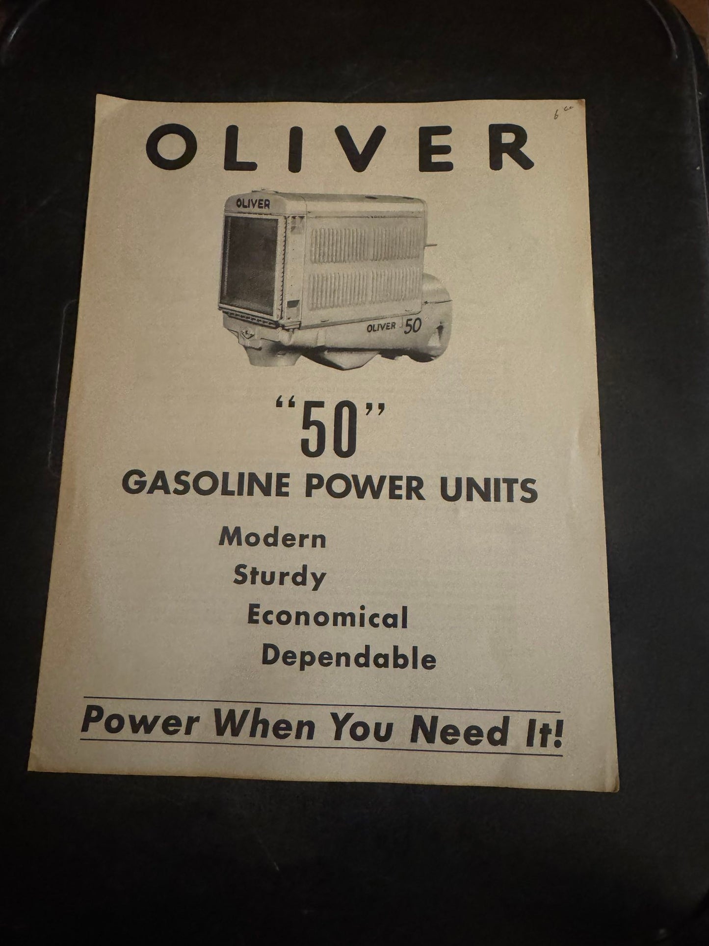 Oliver _ 50 Gasoline Power Units
