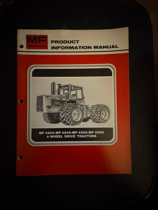 Massey Ferguson _ MF 4800, 4880 & 4900 4-Wheel Drive Tractors _ Product Information Manual