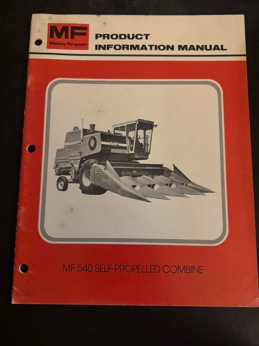 Massey Ferguson _ MF 540 Self-Propelled Combine _ Product Information Manual