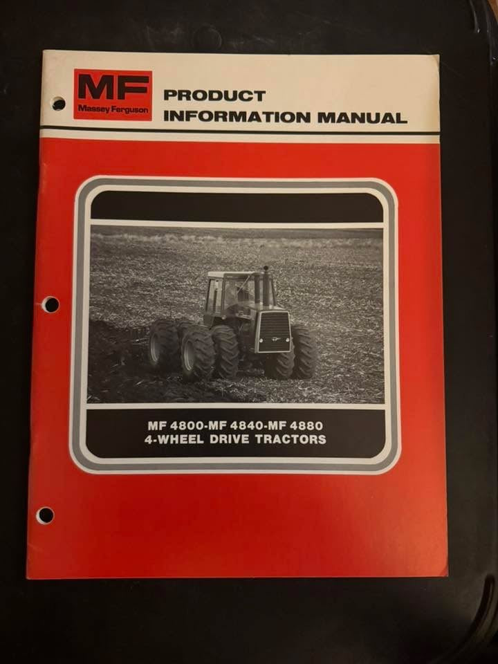 Massey Ferguson _ MF 4800, 4840 & 4880 4-Wheel Drive Tractors _ Product Information Manual