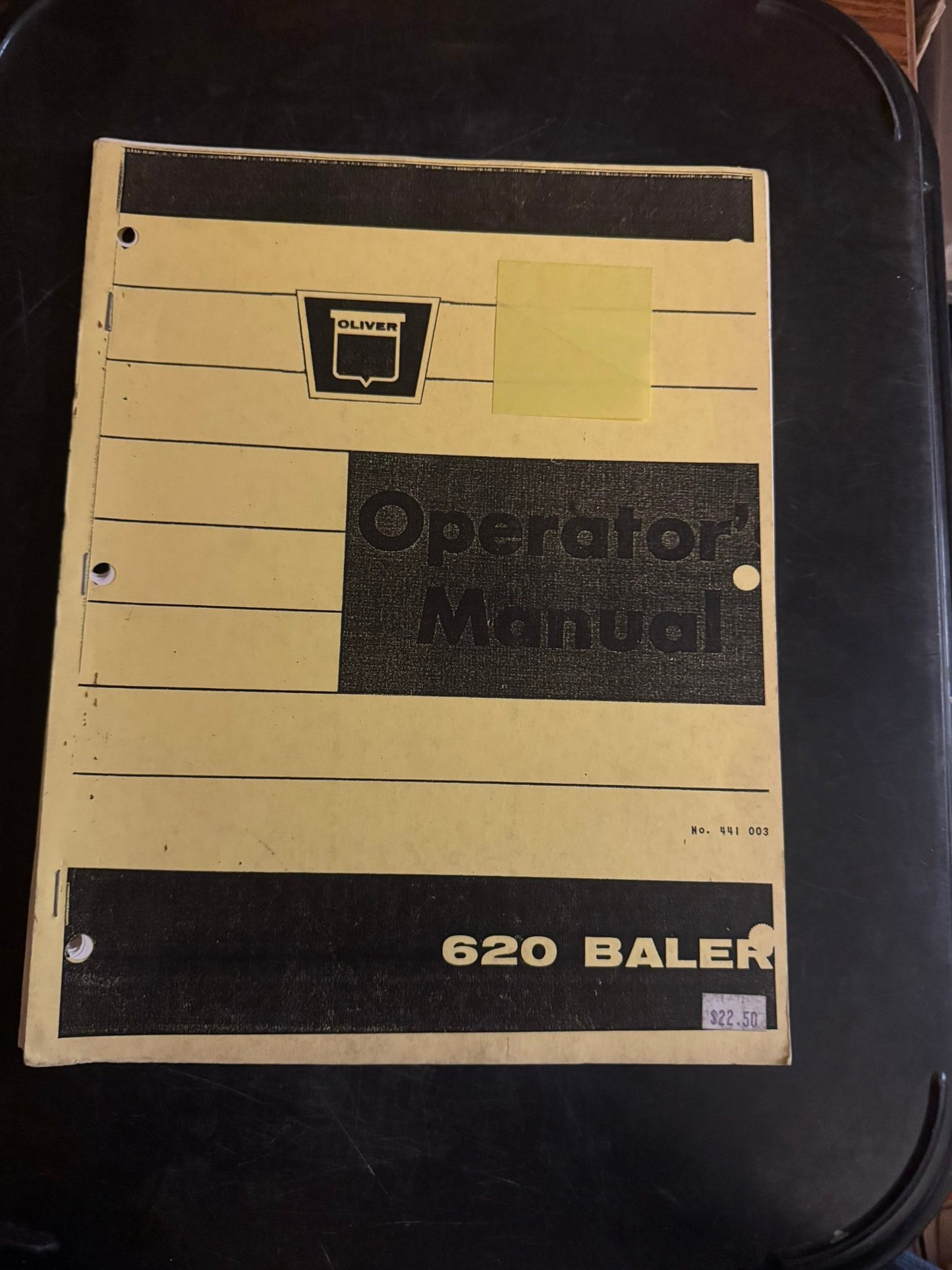 Oliver _ 620 Baler _ Operator’s Manual