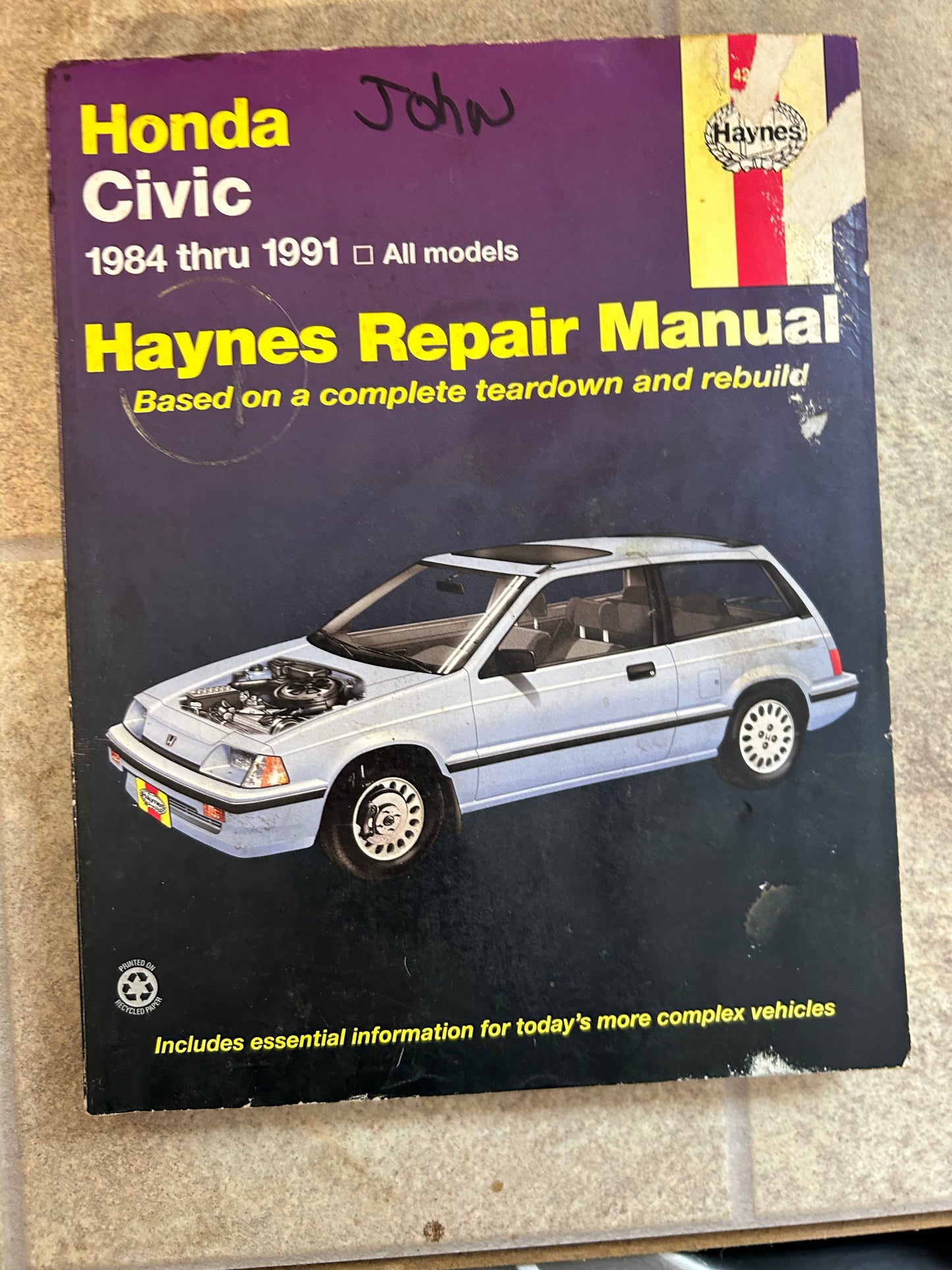 Honda Civic _ Haynes Repair Manual 1984 thru 1991