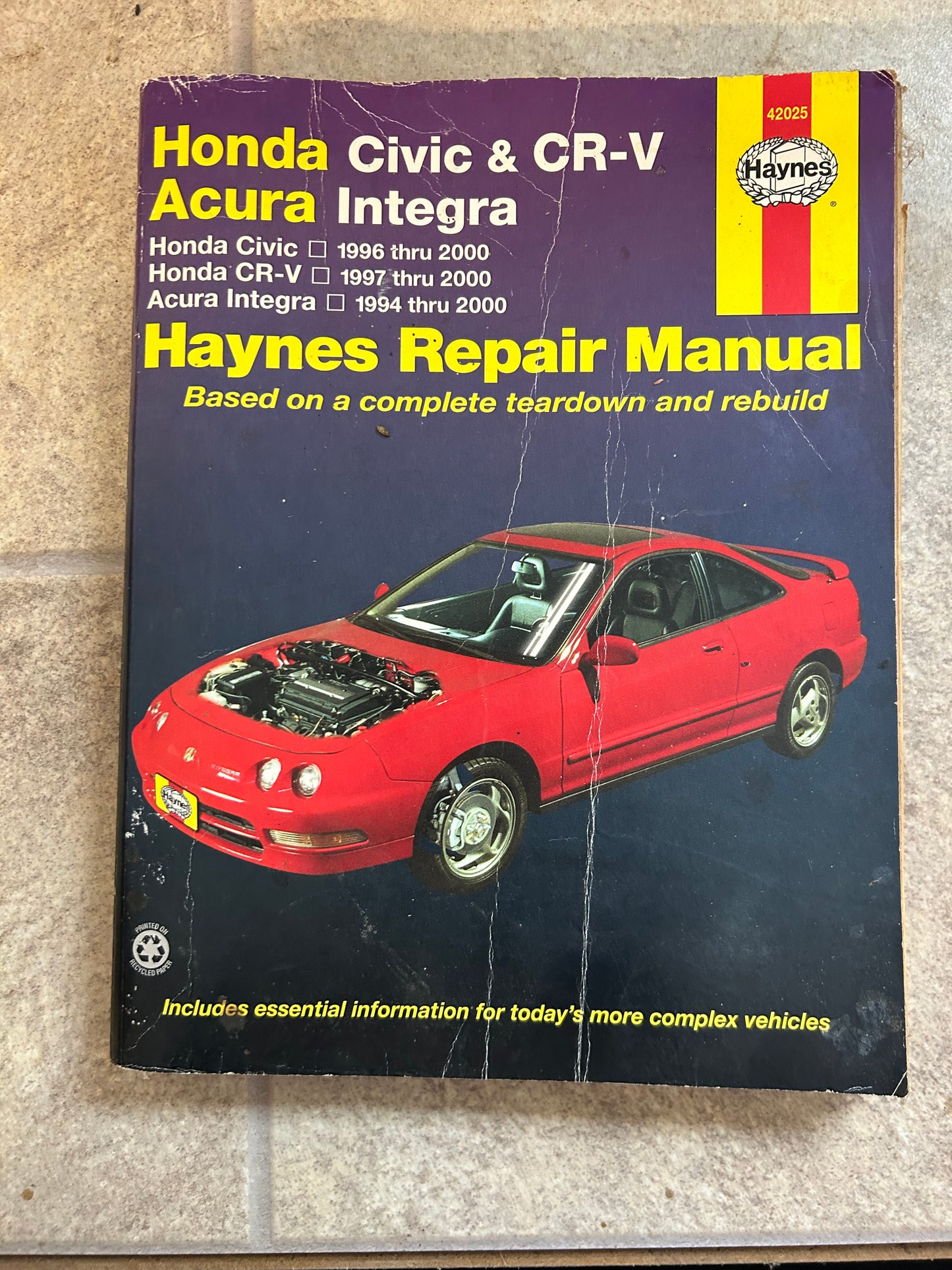 Honda Civic/CRV & Acura Integra _ Haynes Repair Manual thru 2000