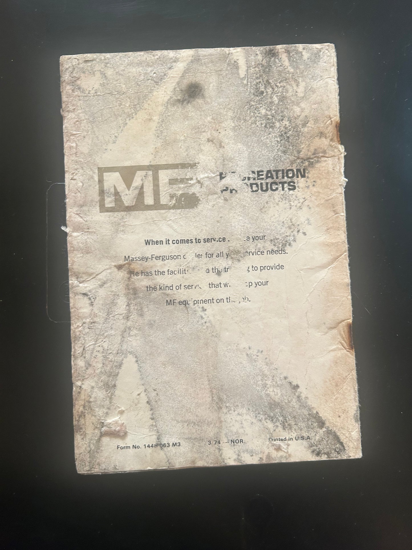 Massey Ferguson _ MF 730
DOZER BLADE _ Operator’s Manual