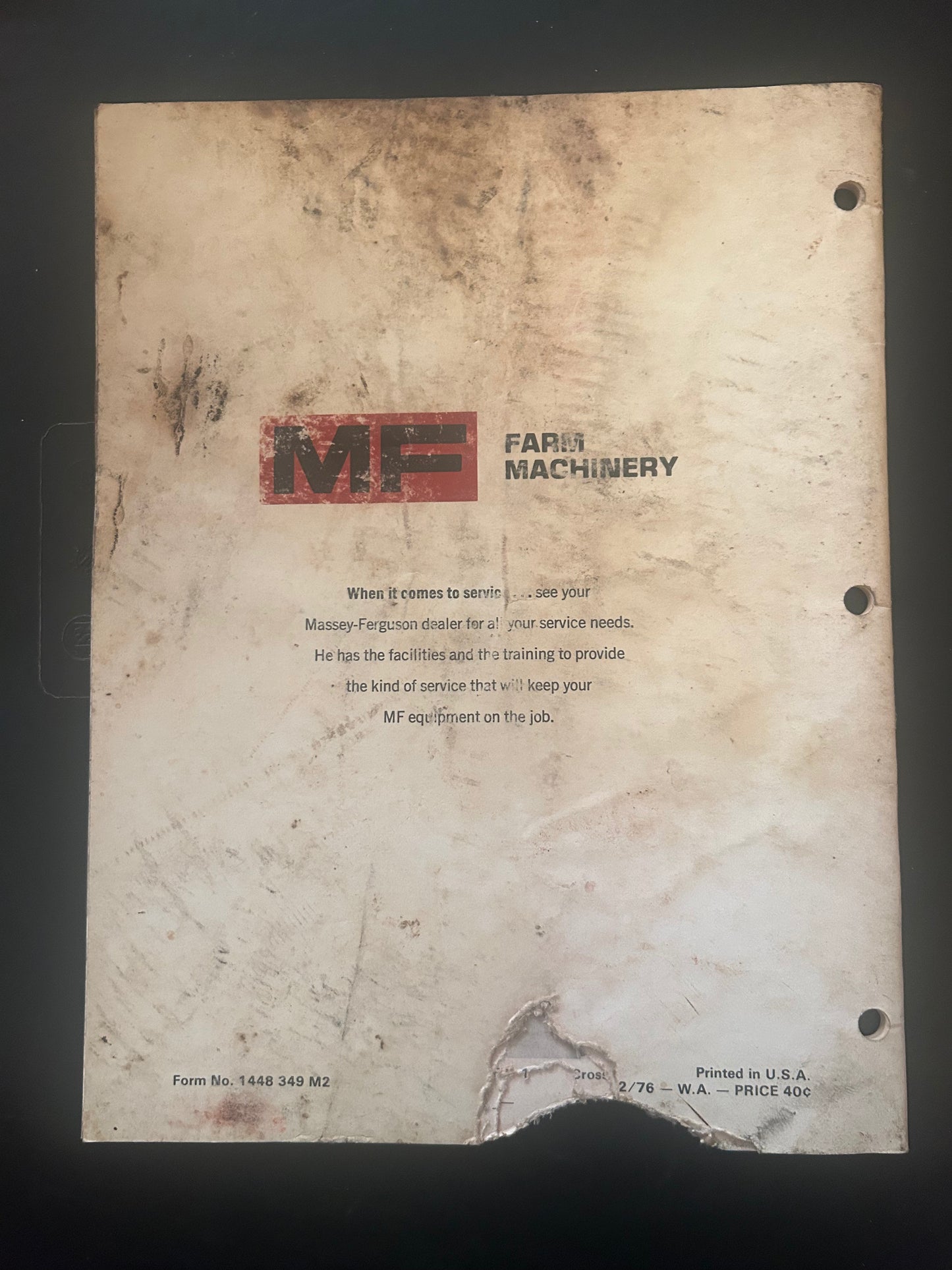 Massey Ferguson _ MF 114 AND MF 116 Forage Boxes _ Operator’s Manual & Assembly Instruction