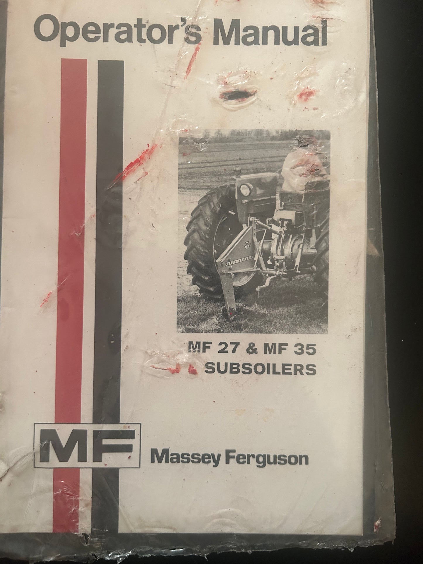 Massey Ferguson _ MF 27 & MF 35 Subsoiler _ Operator’s Manual