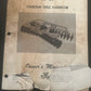 Massey Ferguson _ MF 39 TANDEM DISC HARROW _ Owner’s Manual