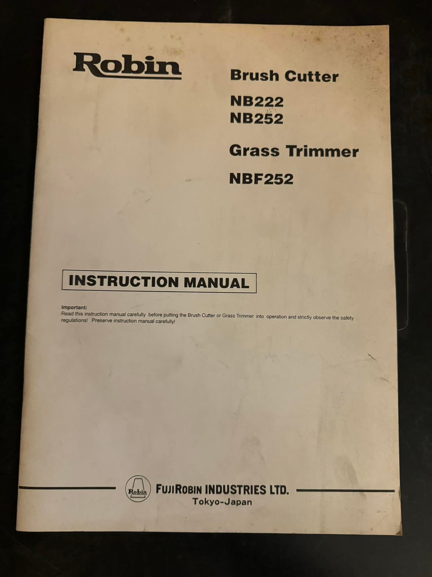 Robin _ Brush Cutter & Grass Trimmer _ Intruction Manual