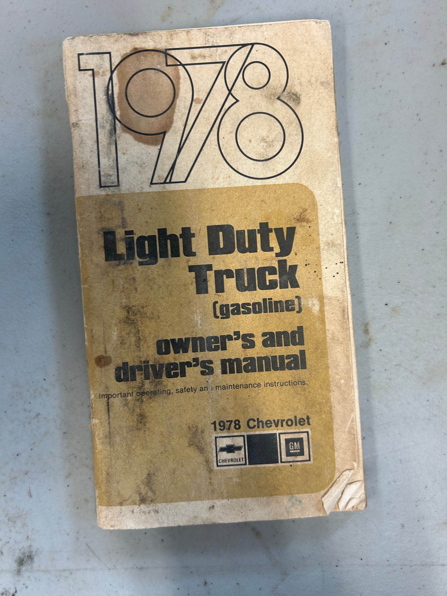 Chevrolet _ 1978 Lightduty Truck (gasoline) _ Owner’s & Driving Manual