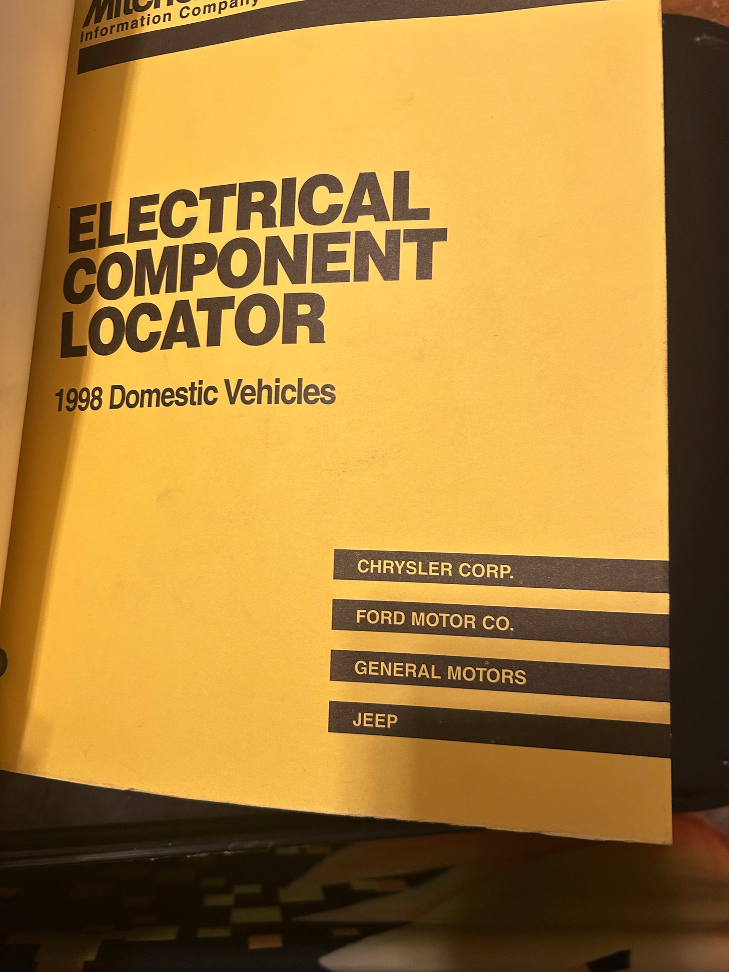 Mitchell Repair _ 1997-98 Electrical Component Locator - Domestic Cars, Light Trucks & Vans