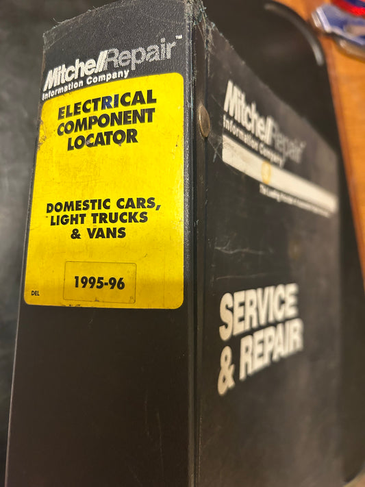 Mitchell Repair _ 1995-96 Electrical Component Locator - Domestic Cars, Light Trucks & Vans