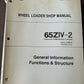 Kawasaki _ 65ZIV-2 Wheel Loader - Shop Manual _ Set of 4