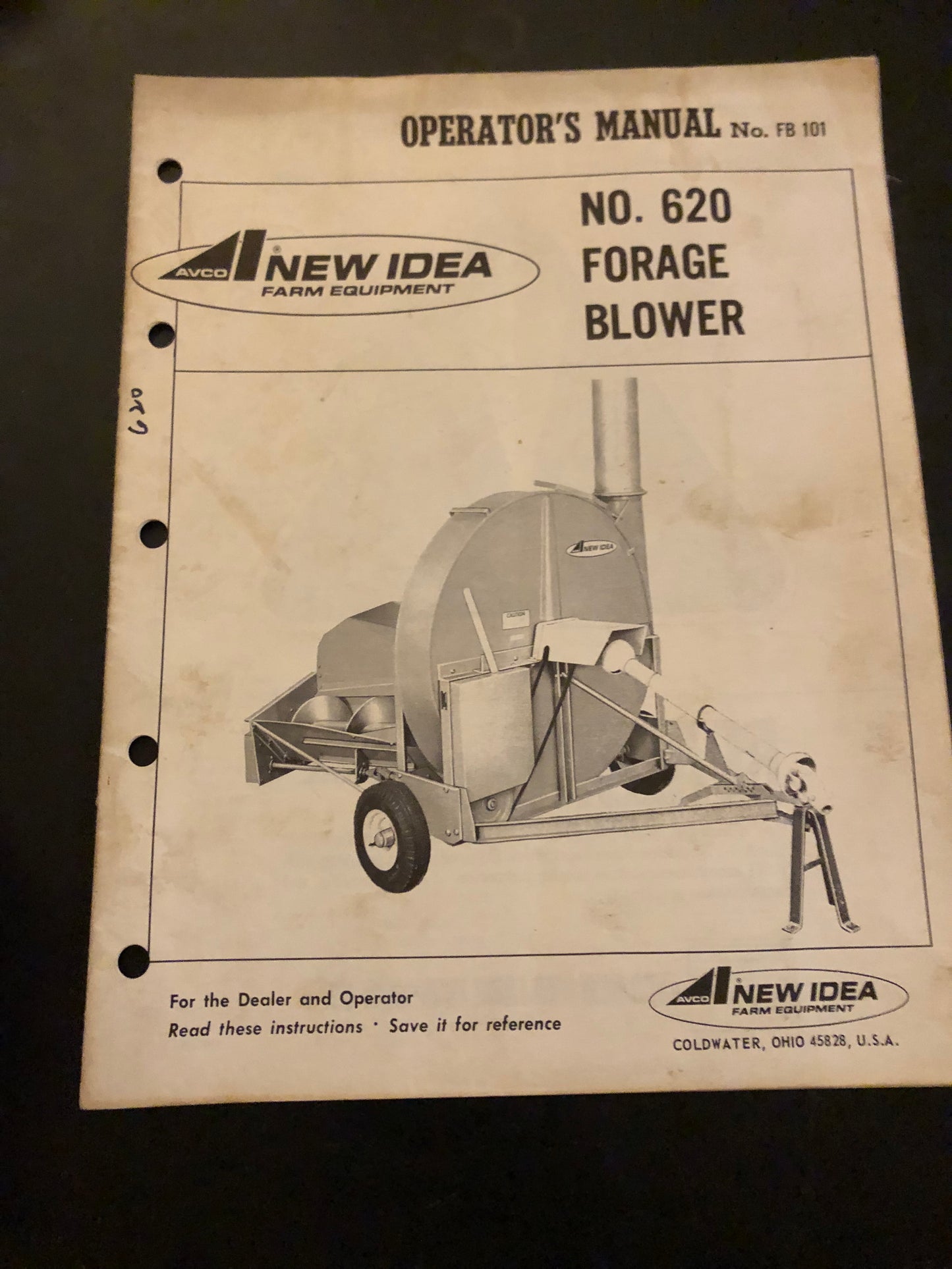 New Idea _ no 620 Forage Blower _ Operator’s Manual