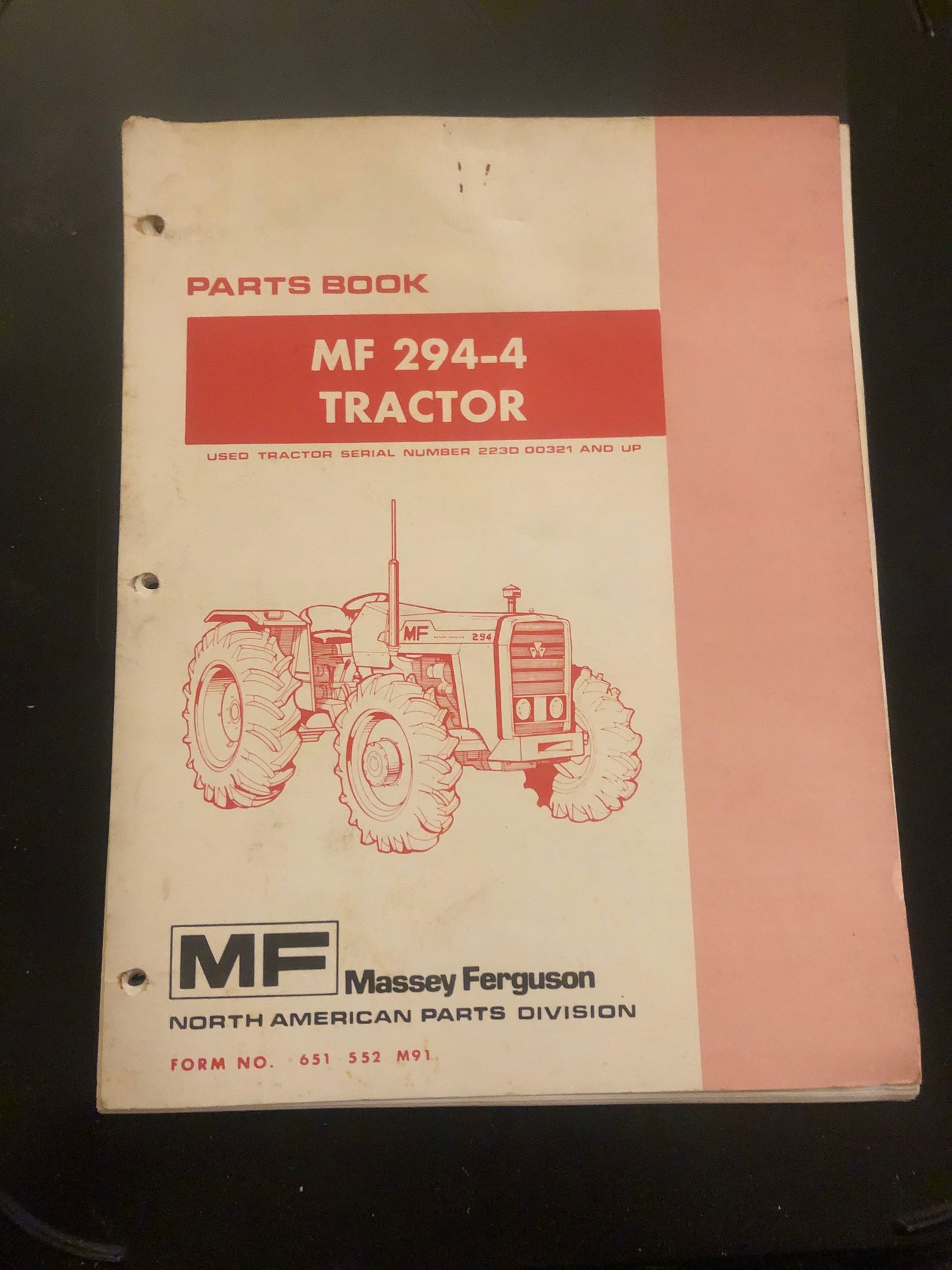 Massey Ferguson _ MF 294-4 Tractor _ Parts Book