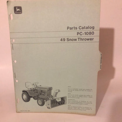 John Deere _ 49 Snow Thrower _ Manuals