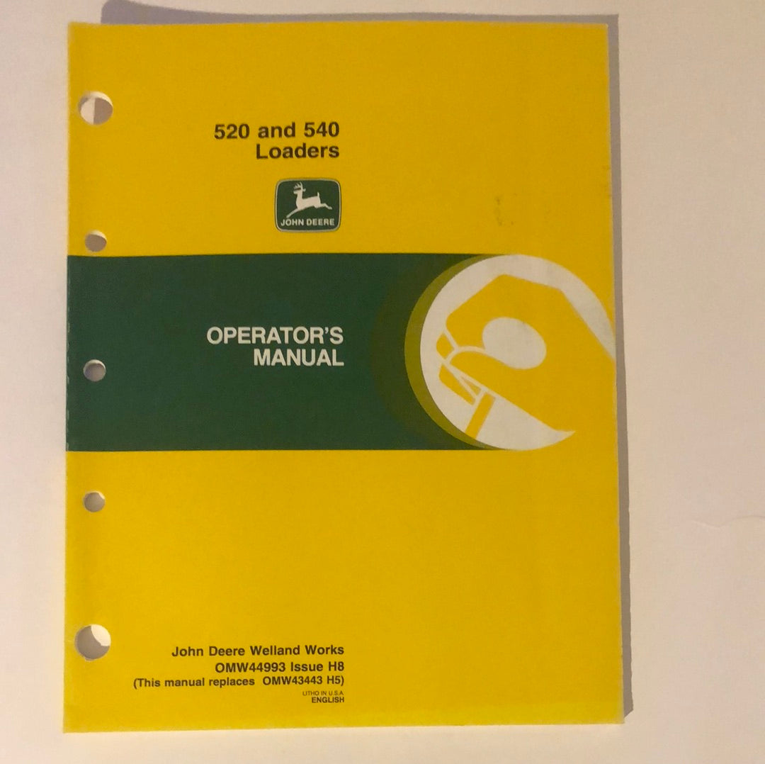 John Deere 520 & 540 Loaders _ Operator's Manual