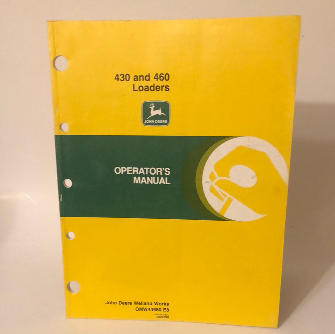 John Deere 430 & 460 Loaders _ Operator's Manual