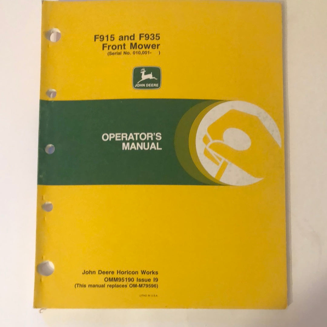 John Deere _ F915 & F935 Front Mowers _ Operator’s Manual – Carmichael ...
