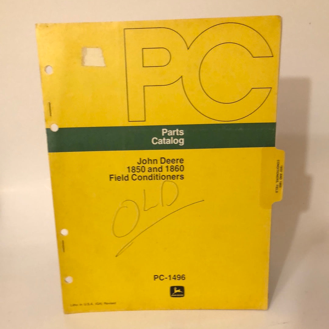 John Deere 1850 & 1860 Filed Conditioners _ Parts Catalog