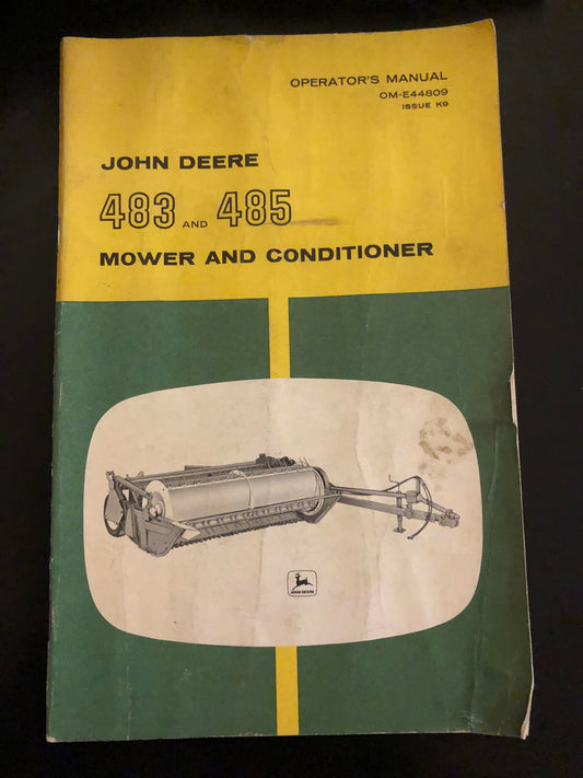 John Deere 483 & 485 Mower and Conditioner _ Operator's Manual