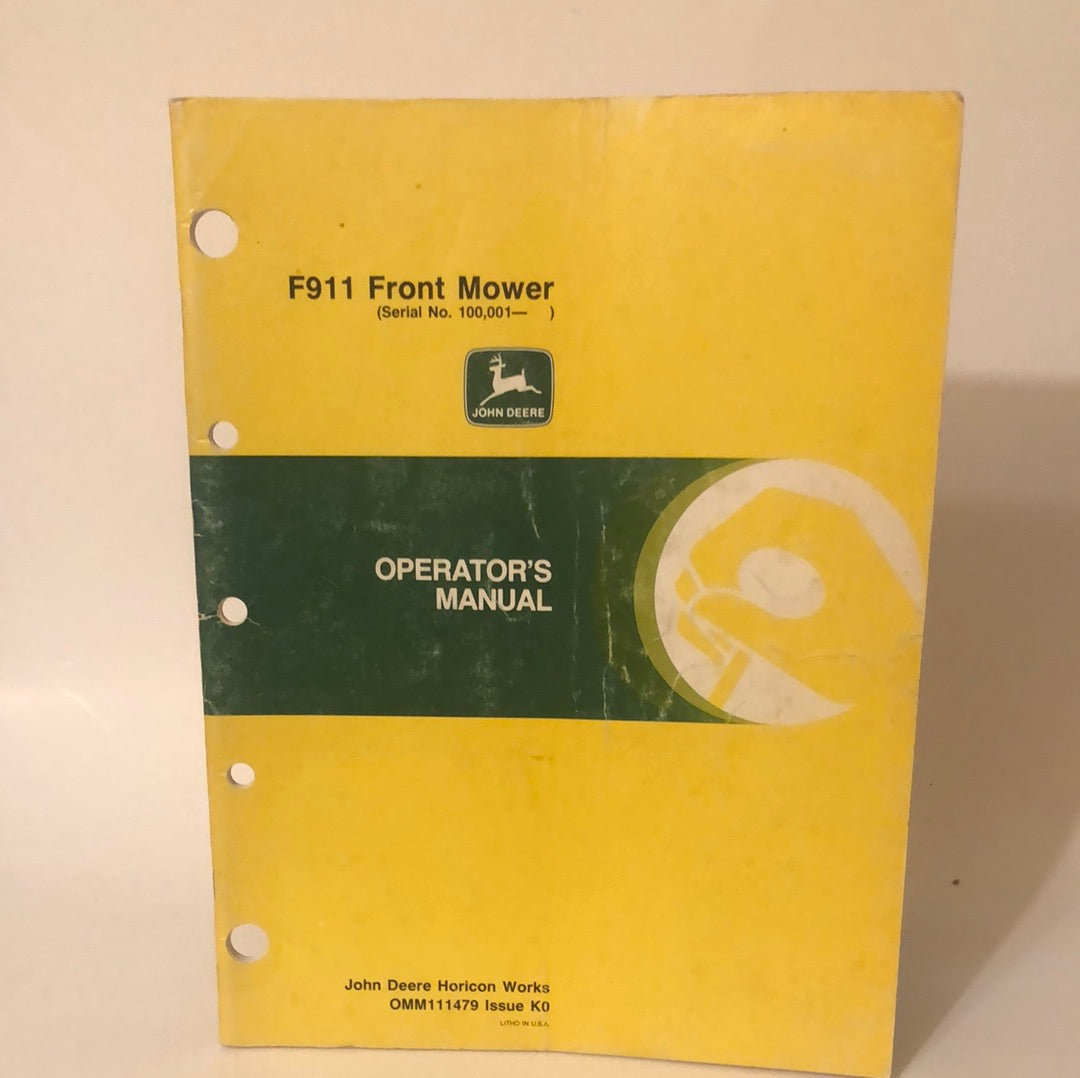 John Deere F911 Front Mower _ Operator's Manual