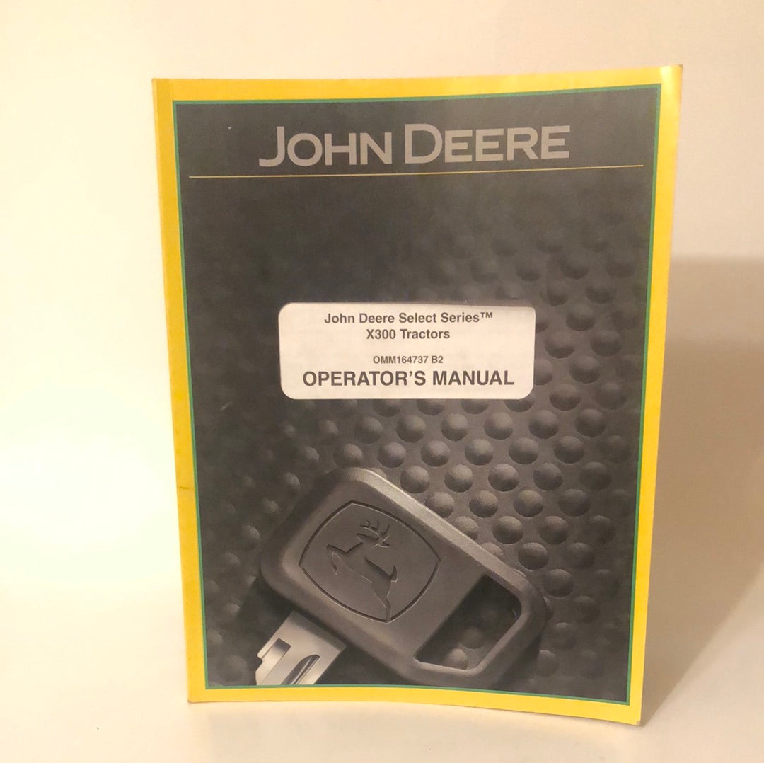 John Deere Select Series X300 Tractors _ Operator's Manual