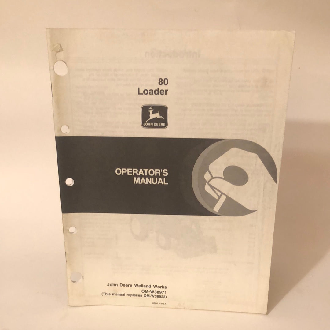 John Deere - 80 Loader Operator’s Manual