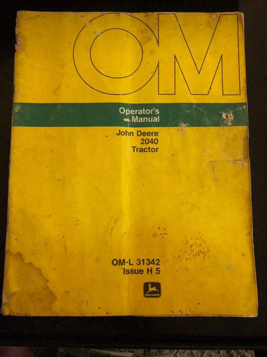 John Deere 2040 Tractor _ Operator's Manual