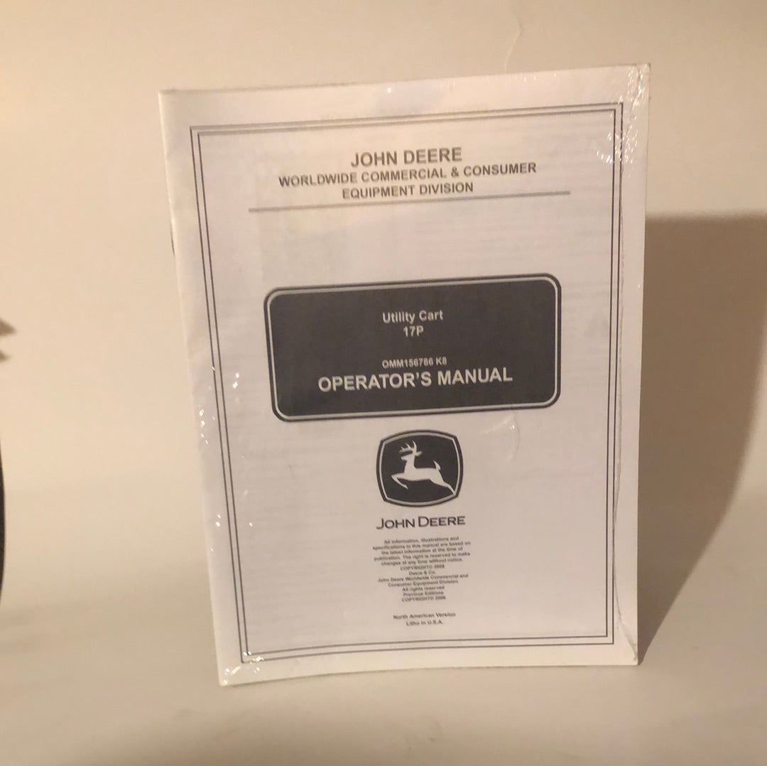 John Deere - Utility Cart 17P Operator’s Manual