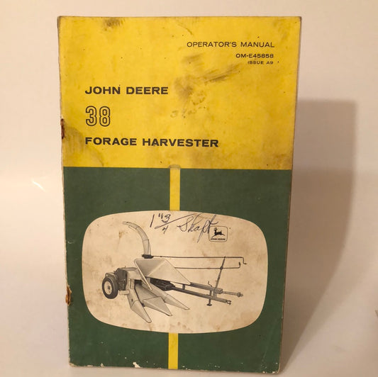 John Deere 38 Forage Harvester _ Operating Manual