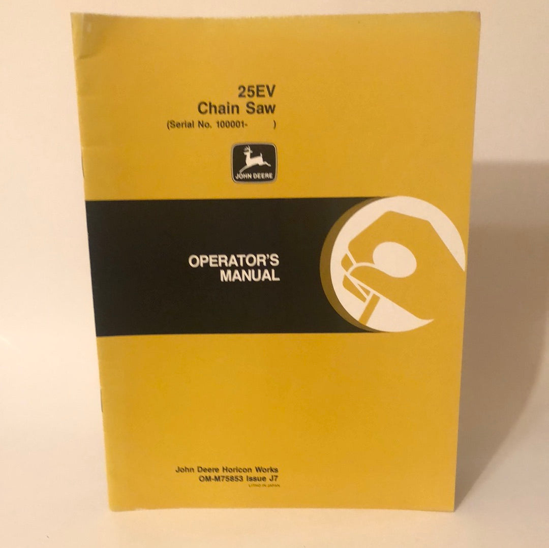 John Deere 25EV Chain Saw _ Operator's Manual