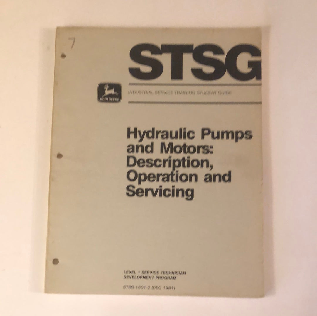 John Deere HydraulicPumps & Motors: Description, Operation and Seevicing_ STSG