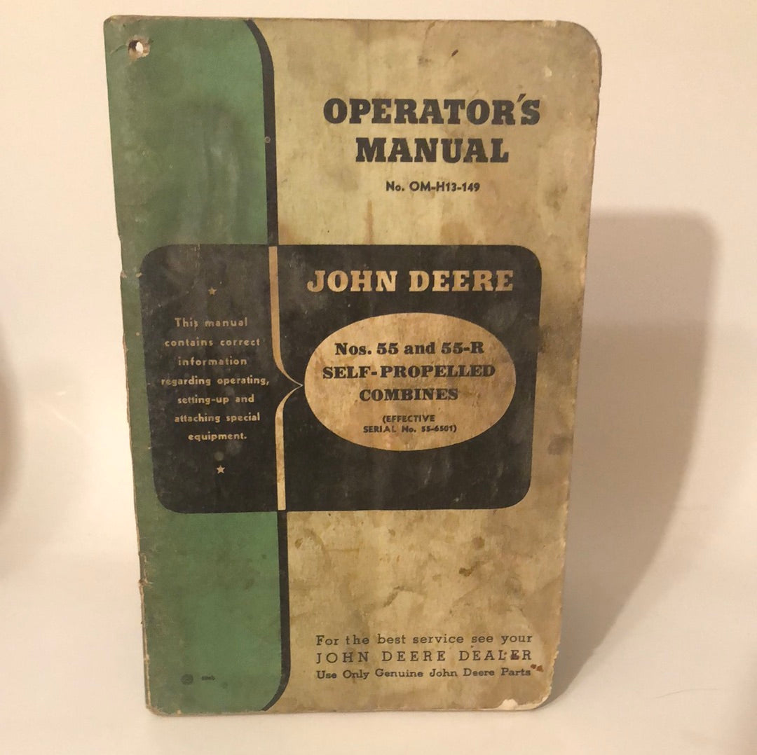 John Deere Nos 55 & 55-R Self-Propelled Combines _ Operator's Manual