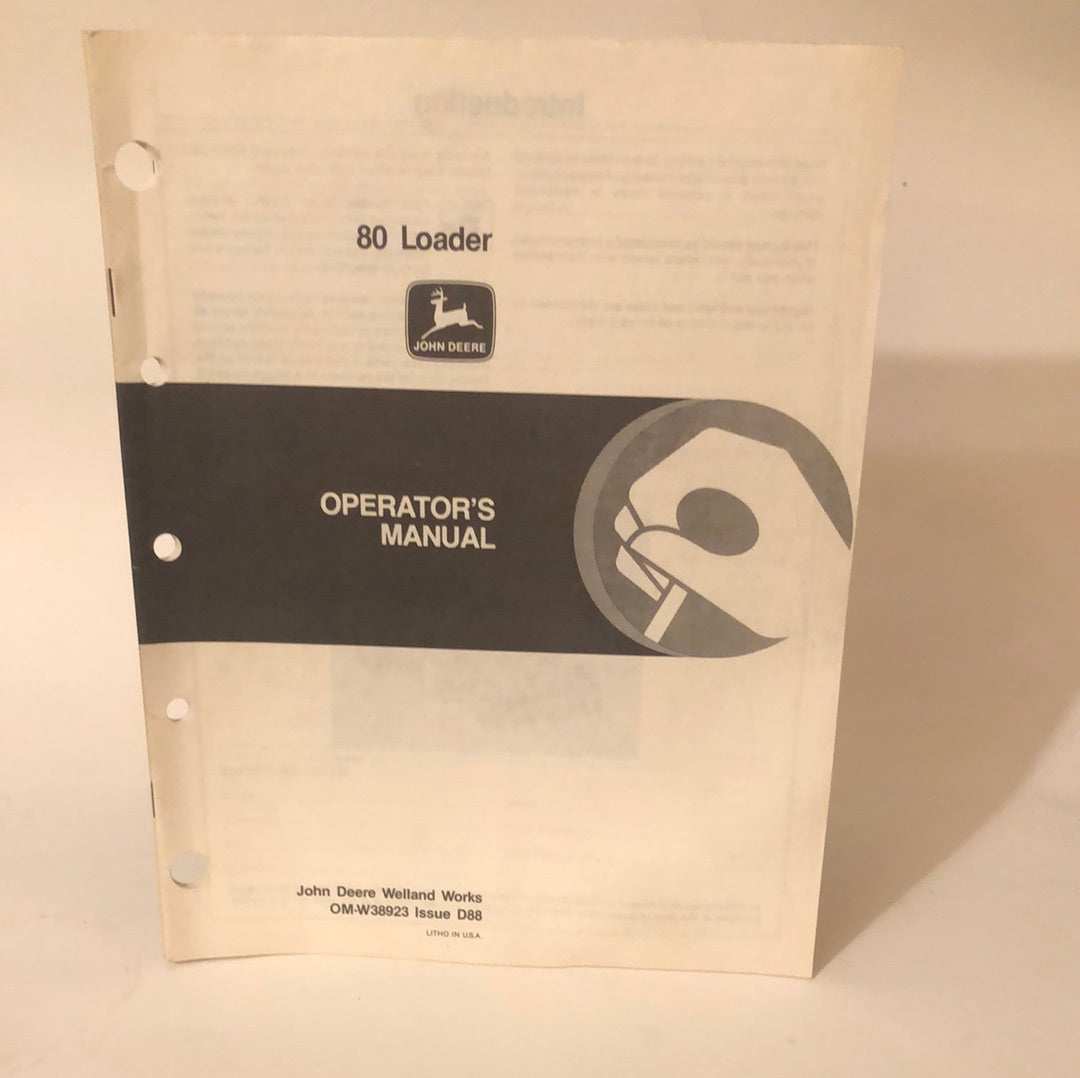 John Deere - 80 Loader Operator’s Manual