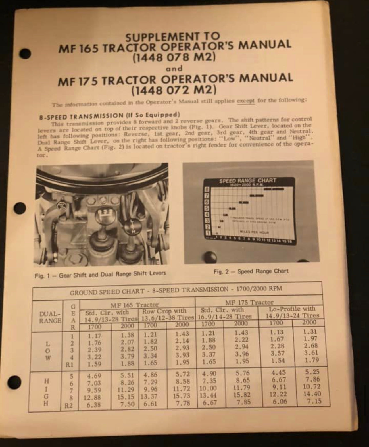 Massey-Ferguson MF 175 Tractor __ Manual