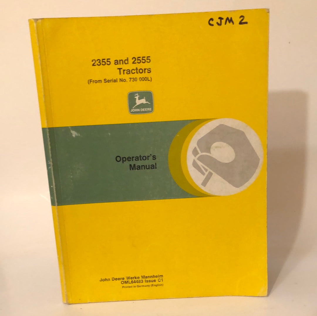 John Deere _ 2355 & 2555 Tractors _ Operator's Manual