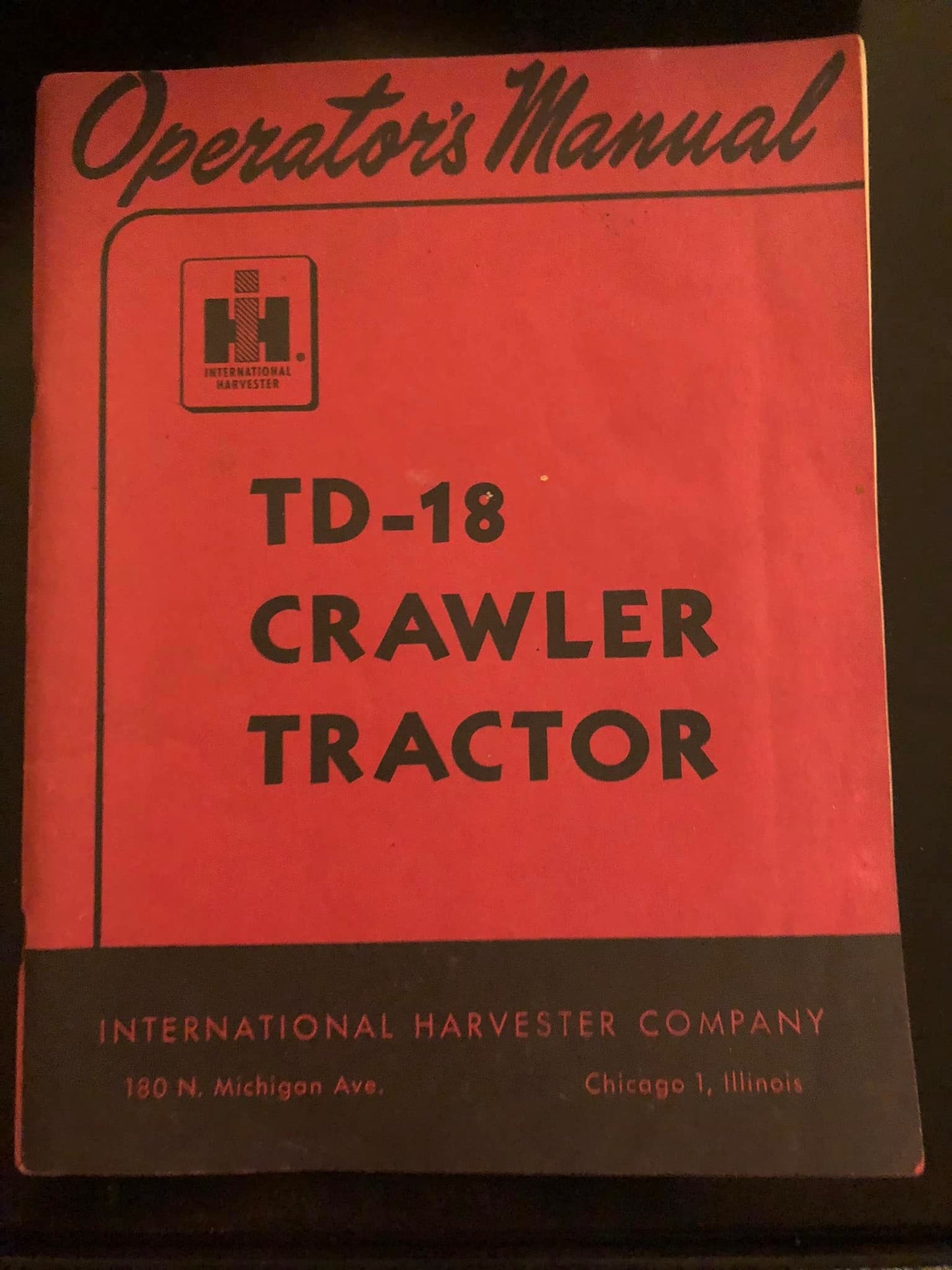 IH _ TD-18 Crawler Tractor _ Operator’s Manual