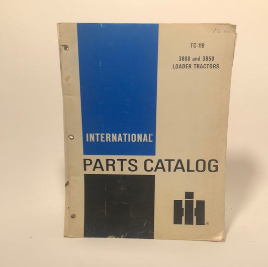 IH TC-119, 3800 & 3750 Loader Tractors parts catalog