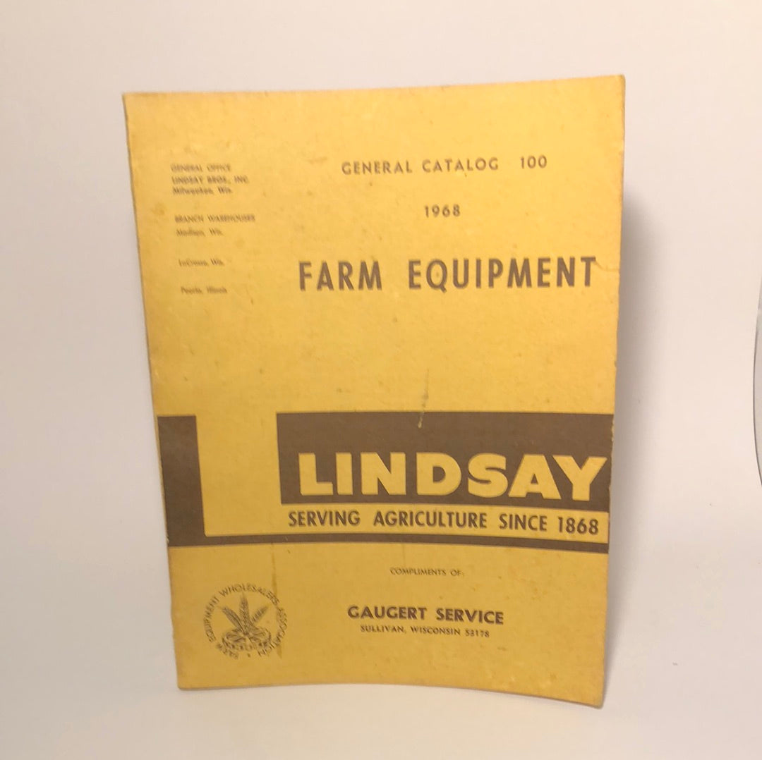 Lindsay General Catalog 100 - 1968 Farm Equipment