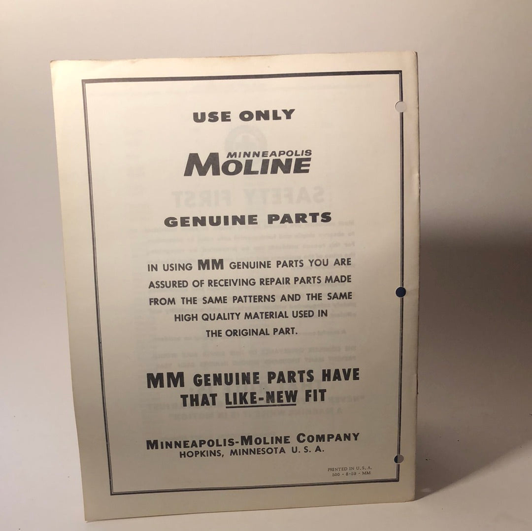 Minneapolis Moline - WC Wheatland Disc Plow - Repair Catalog