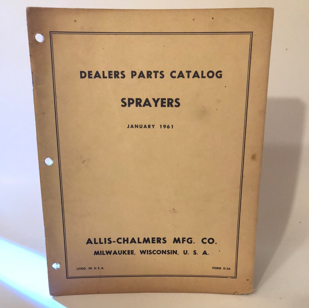 Allis-Chalmers Sprayers _ Dealers Parts Catalog