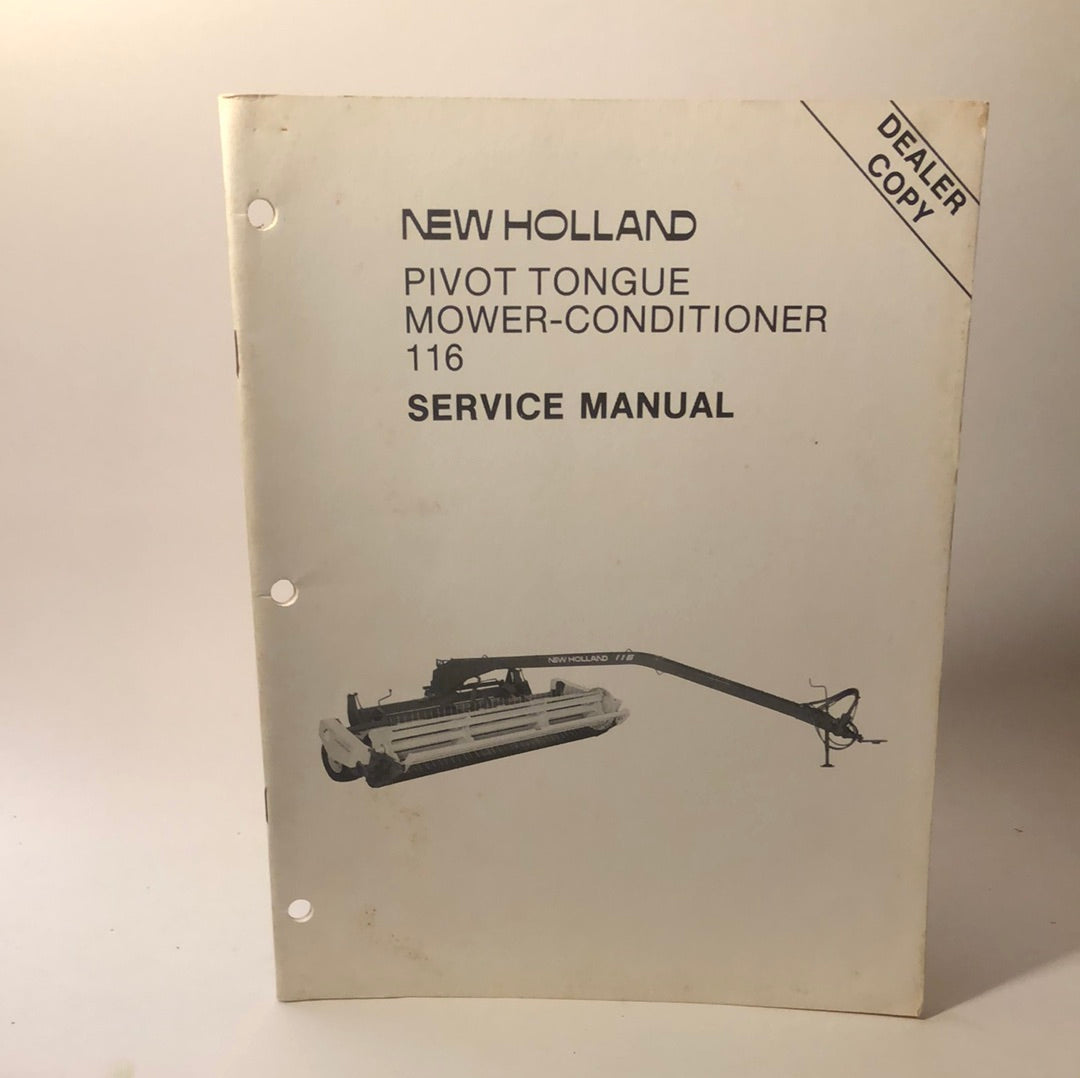 New Holland Pivot Tongue Mower-Conditioner 116 - Service Manual