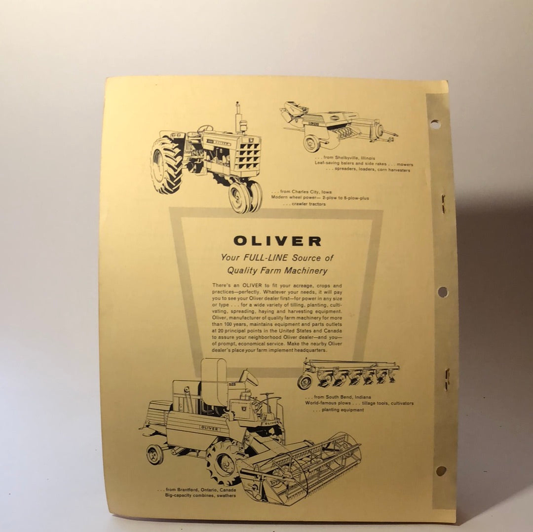 Oliver Parts Book No 270 P.T.O. Spreader