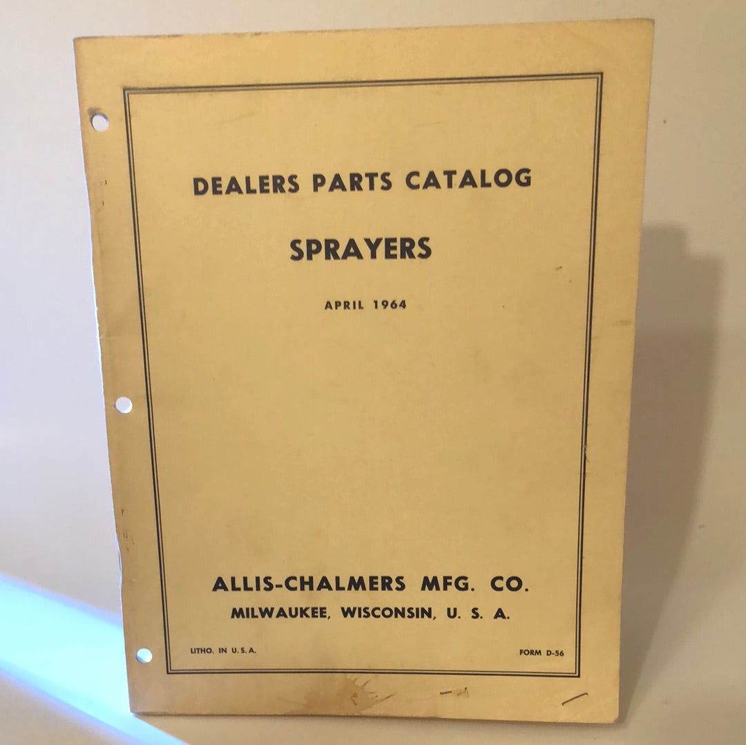 Allis-Chalmers Sprayers _ Dealers Parts Catalog