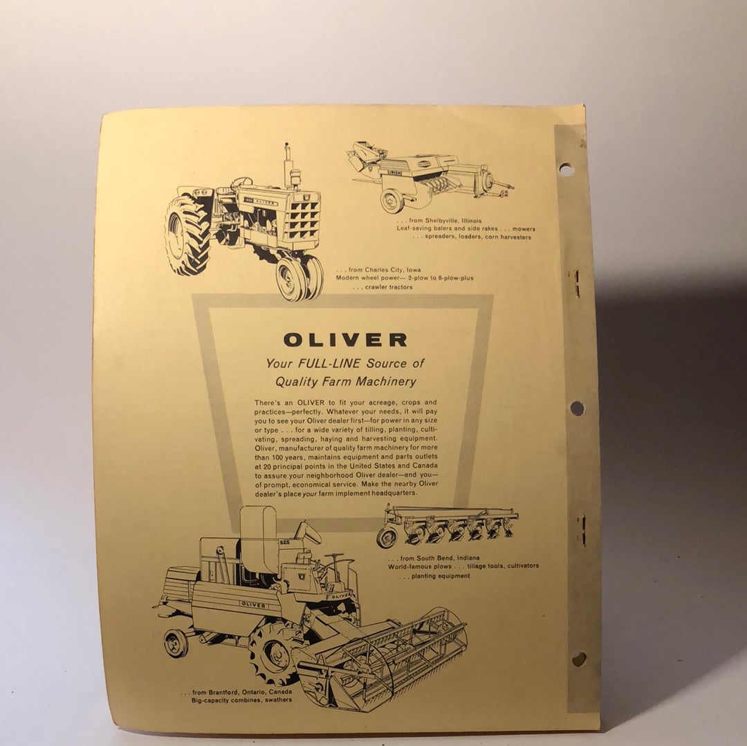 Oliver Parts Book No 100 P.T.O. Spreader