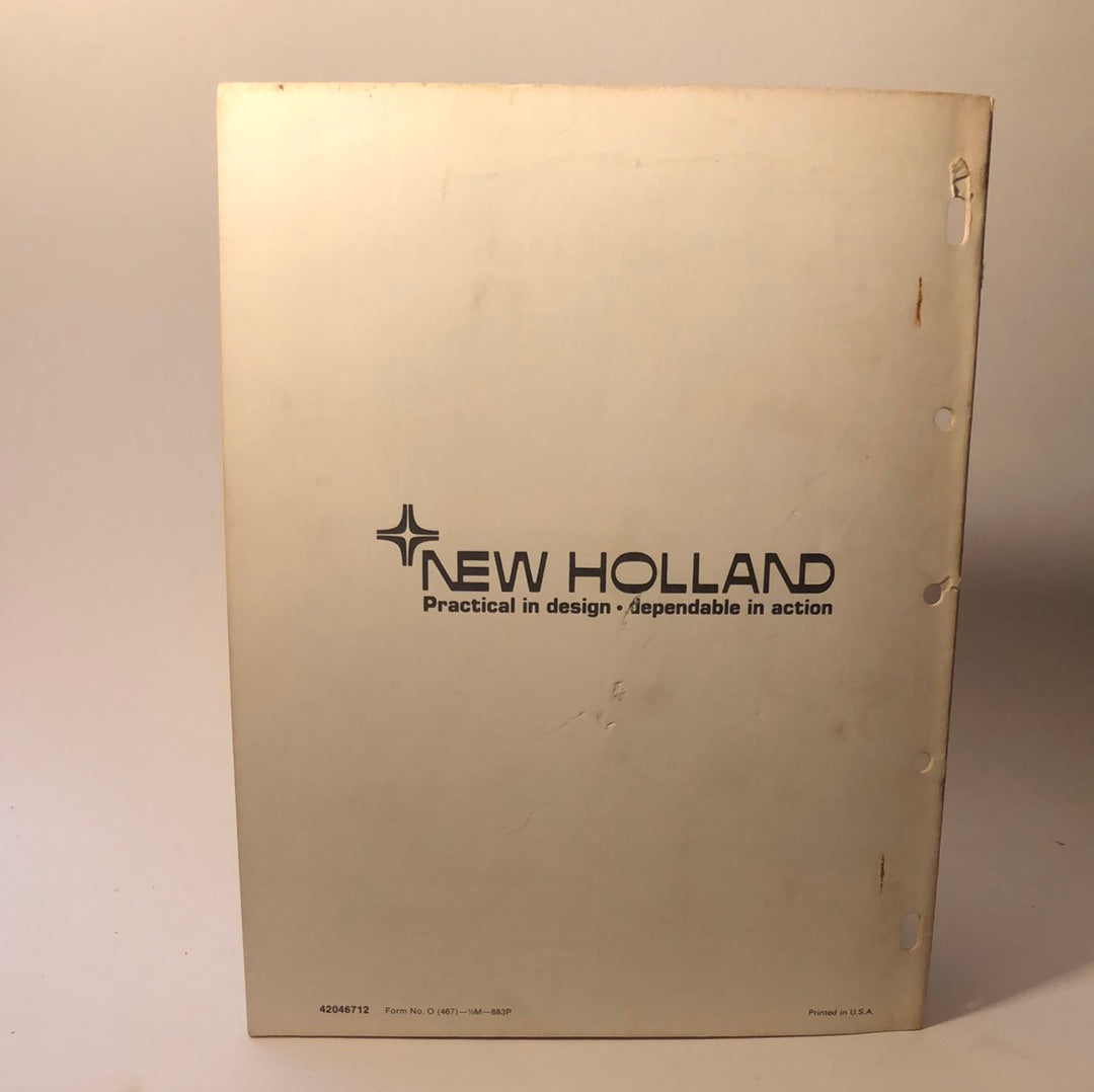 Sperry New Holland -Haybine Mower-Conditioner 467 - Operator's Manual