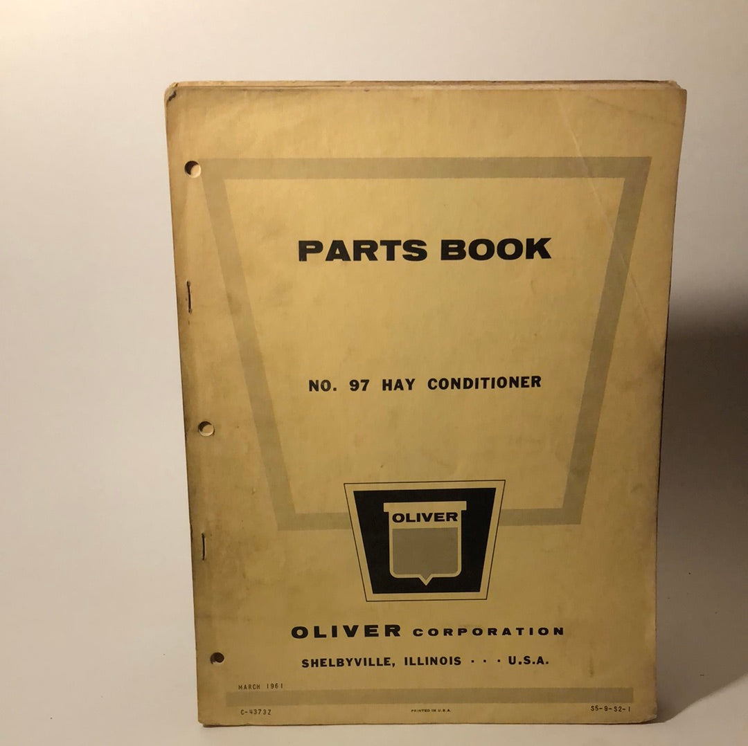 Oliver Parts Book for No 97 Hay Conditioner